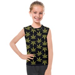 Weed Pattern Kids  Mesh Tank Top