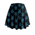 Weed Pattern Mini Flare Skirt View2