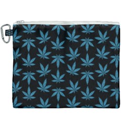 Weed Pattern Canvas Cosmetic Bag (xxxl) by Valentinaart