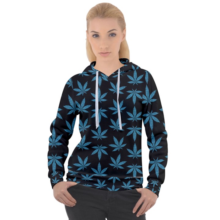 Weed Pattern Women s Overhead Hoodie