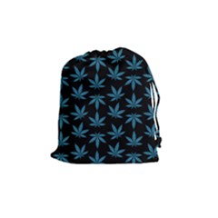 Weed Pattern Drawstring Pouch (medium) by Valentinaart