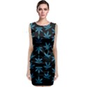 Weed Pattern Classic Sleeveless Midi Dress View1