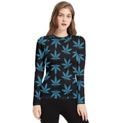 Weed Pattern Women s Long Sleeve Rash Guard