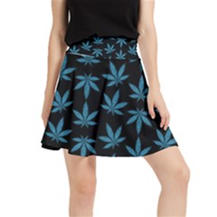 Weed Pattern Waistband Skirt