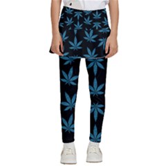 Weed Pattern Kids  Skirted Pants