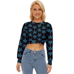 Weed Pattern Lightweight Long Sleeve Sweatshirt