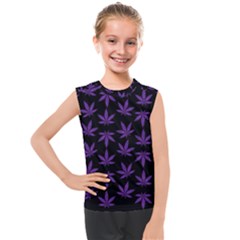 Weed Pattern Kids  Mesh Tank Top by Valentinaart