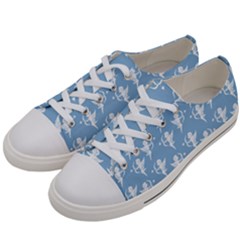 Cupid Pattern Women s Low Top Canvas Sneakers by Valentinaart