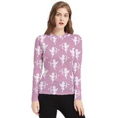 Cupid Pattern Women s Long Sleeve Rash Guard