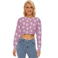 Cupid Pattern Lightweight Long Sleeve Sweatshirt