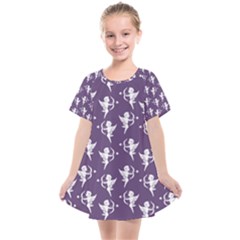 Cupid Pattern Kids  Smock Dress by Valentinaart