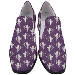 Cupid Pattern Women Slip On Heel Loafers by Valentinaart