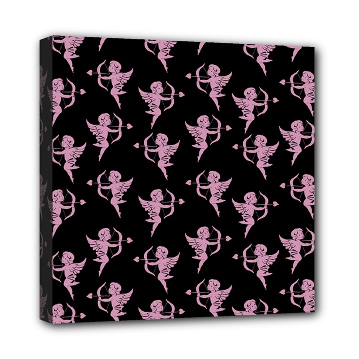 Cupid pattern Mini Canvas 8  x 8  (Stretched)