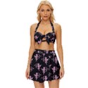 Cupid pattern Vintage Style Bikini Top and Skirt Set  View1