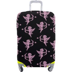 Cupid Pattern Luggage Cover (large) by Valentinaart