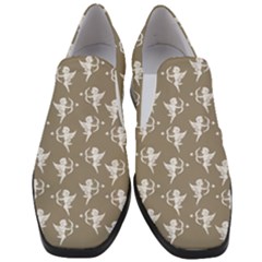 Cupid Pattern Women Slip On Heel Loafers by Valentinaart