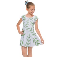 Tropical Pattern Kids  Cap Sleeve Dress by Valentinaart