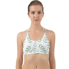 Tropical Pattern Back Web Sports Bra by Valentinaart