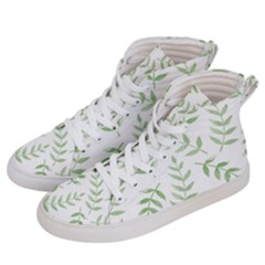 Tropical Pattern Women s Hi-top Skate Sneakers by Valentinaart