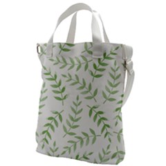 Tropical Pattern Canvas Messenger Bag by Valentinaart