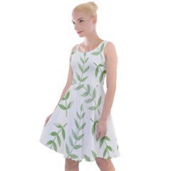 Tropical Pattern Knee Length Skater Dress by Valentinaart