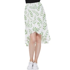 Tropical Pattern Frill Hi Low Chiffon Skirt by Valentinaart