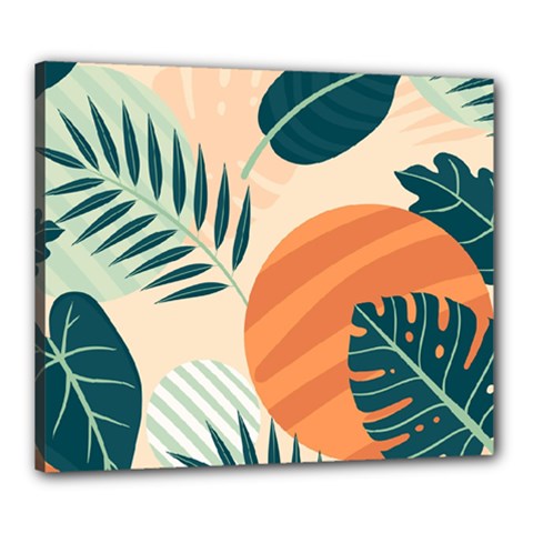 Tropical Pattern Canvas 24  X 20  (stretched) by Valentinaart