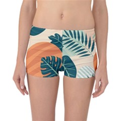 Tropical Pattern Reversible Boyleg Bikini Bottoms by Valentinaart