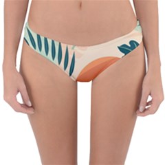 Tropical Pattern Reversible Hipster Bikini Bottoms by Valentinaart