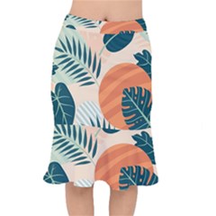 Tropical Pattern Short Mermaid Skirt by Valentinaart