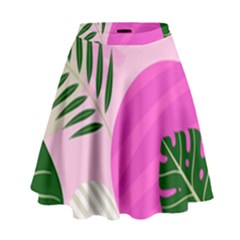 Tropical Pattern High Waist Skirt by Valentinaart