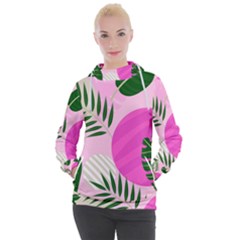 Tropical Pattern Women s Hooded Pullover by Valentinaart