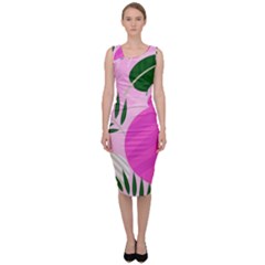 Tropical Pattern Sleeveless Pencil Dress by Valentinaart