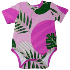 Tropical Pattern Baby Short Sleeve Onesie Bodysuit