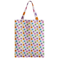 Dot Pattern Zipper Classic Tote Bag by Valentinaart