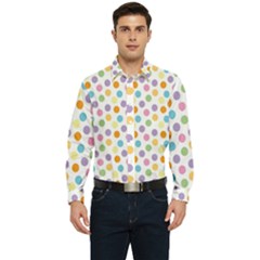 Dot Pattern Men s Long Sleeve  Shirt