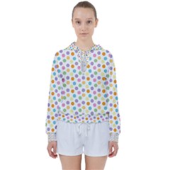 Dot Pattern Women s Tie Up Sweat by Valentinaart