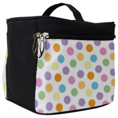 Dot Pattern Make Up Travel Bag (big) by Valentinaart