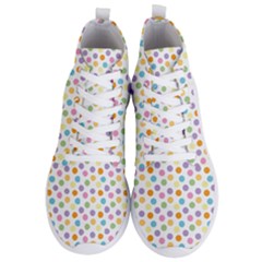 Dot Pattern Men s Lightweight High Top Sneakers by Valentinaart