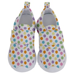 Dot Pattern Kids  Velcro No Lace Shoes by Valentinaart