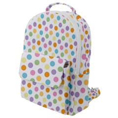 Dot Pattern Flap Pocket Backpack (small) by Valentinaart