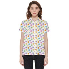 Dot Pattern Short Sleeve Pocket Shirt by Valentinaart