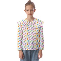 Dot Pattern Kids  Peter Pan Collar Blouse