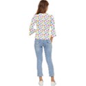 Dot pattern Bell Sleeve Top View4