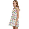 Dot pattern Kids  One Shoulder Party Dress View3