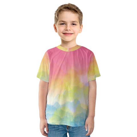 Sunset Kids  Sport Mesh Tee by Valentinaart