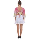 Sunset Tie Back Butterfly Sleeve Chiffon Top View2