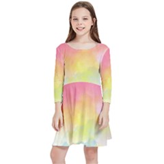 Sunset Kids  Quarter Sleeve Skater Dress