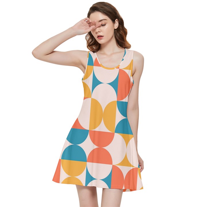 Geometric pattern Inside Out Racerback Dress