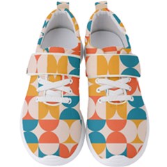 Geometric Pattern Men s Velcro Strap Shoes by Valentinaart